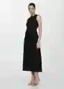 Vestido Caldera-A Negro Talla XL Mujer Mango