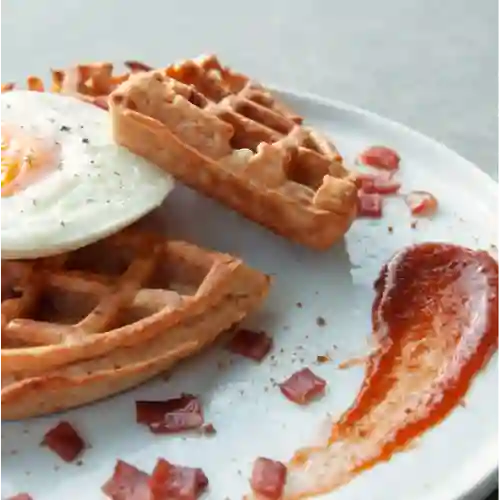 Waffles de Yuca y Huevo