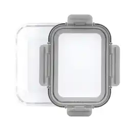 Just Cook Recipiente Vidrio Rectangular Tapa Silicona Expandible