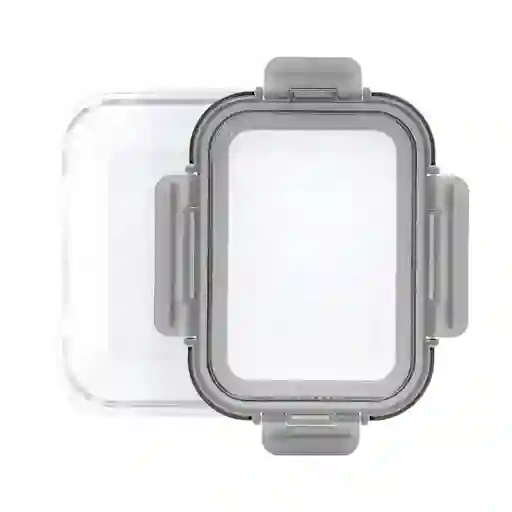 Just Cook Recipiente Vidrio Rectangular Tapa Silicona Expandible