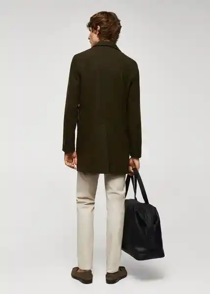Abrigo Hake Khaki Talla M Hombre Mango