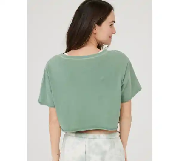 American Eagle Camiseta Offline S/S Tops Verde Hoja 400344300666