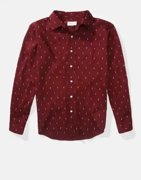 Camisa Hombre Vinotinto Talla Small American Eagle