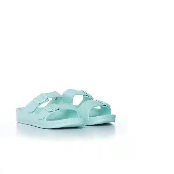 Sandalias Para Mujer Agua Marino 35 EVABIRKDAM People