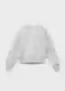 Buzo Sudadera Cambri Gris Medio Vigore Talla 10 Niña Mango