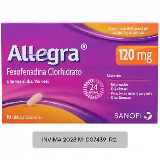 Allegra Tabletas (120 mg)