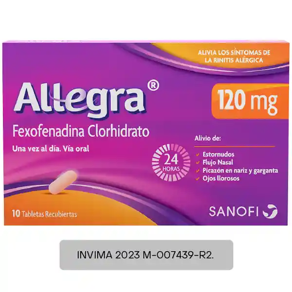 Allegra Tabletas (120 mg)