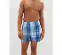 Bóxer Azul Talla Small Hombre American Eagle