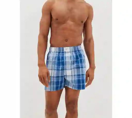 Bóxer Azul Talla Small Hombre American Eagle
