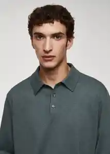 Camiseta Polo Tens Musgo Talla XL Hombre Mango