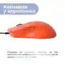 Mouse Alambrico Gaming Mod X388 Naranja Serie Miniso