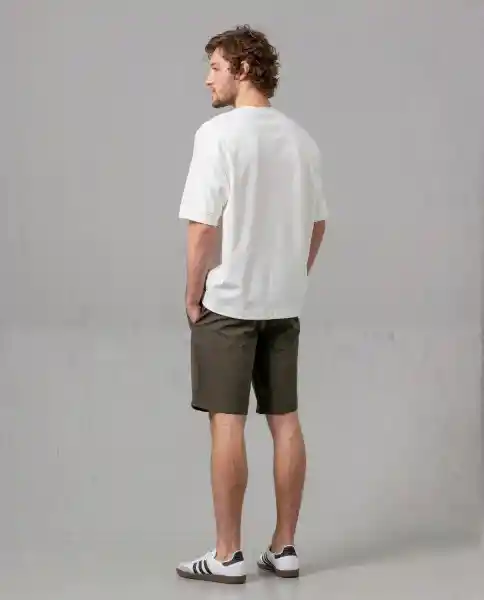 Bermuda Drill Hombre Verde Pino Oscuro Talla 40 39235 Rifle