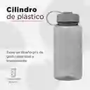 Botella de Plástico de Agua Fría con Asa Cool Gris Miniso 