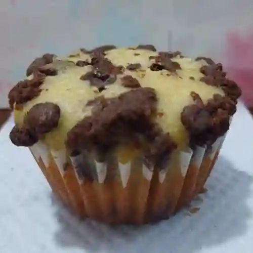 Muffin Crumble de Chocolate