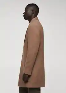 Abrigo Haki Camel Talla XL Hombre Mango