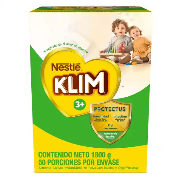 Alimento lácteo KLIM 3+ x 1800g