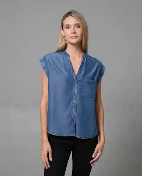 Camisa Mujer Azul L 210 G100_AZU183928 Rifle