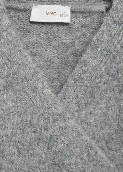 Abrigo Cardigan Leti Gris Medio Vigoré Talla 69 Niñas Mango