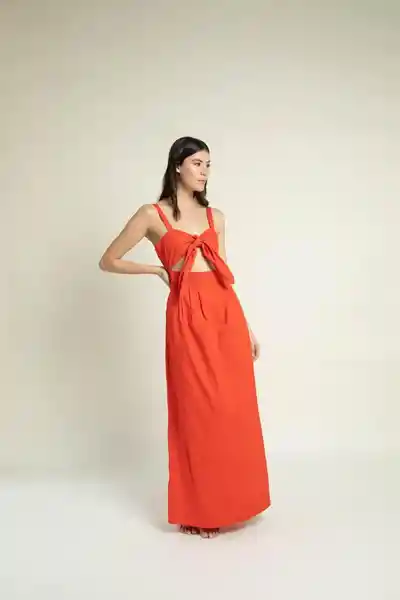 Vestido Largo Rojo Talla XS