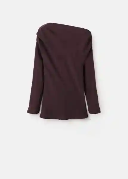 Blusa Urus Marrón Talla S Mujer Mango