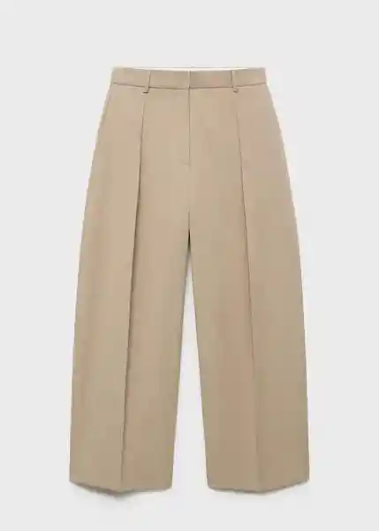 Pantalón Olivia Topo Talla 36 Mujer Mango