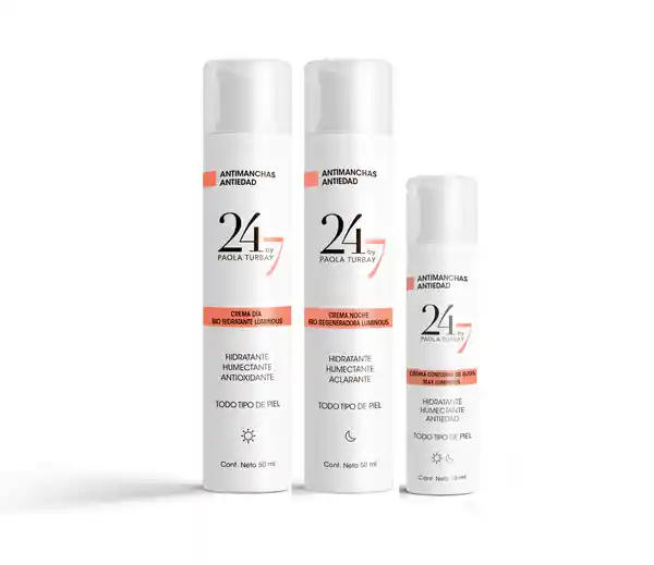 24/ 7 by Paola Turbay Kit Facial Antimanchas