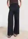 Pantalón Alba Tejano Soft Talla M Mujer Mango