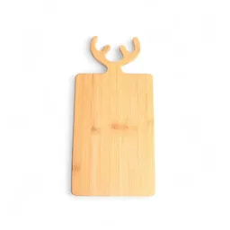 Tabla Rectangular Cachos Reno Bambú 40 x 20 cm Ambiente Gourmet