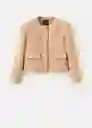 Chaqueta Winter Camel Talla S Mujer Mango