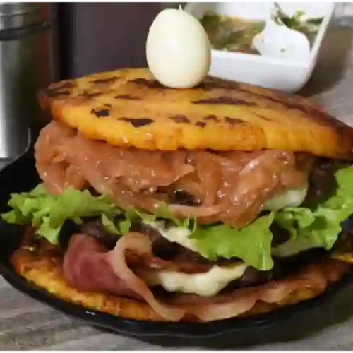 Patacón Burguer Doble Carne