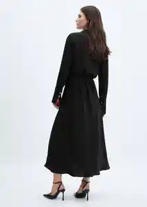 Vestido Sasha Negro Talla S Mujer Mango