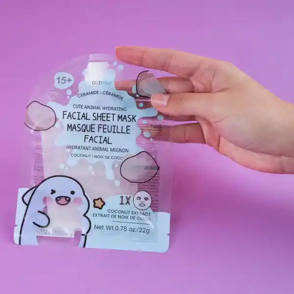 Mascarilla Facial Hidratante Cute Animal Coco Miniso