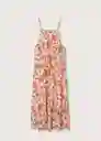 Vestido Max-H Coral Talla XS Mujer Mango