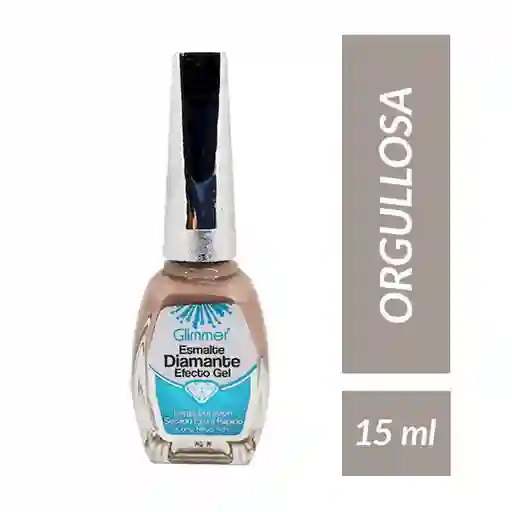 Glimmer Esmalte Diamante Efecto Gel Tono Orgullosa 15 mL