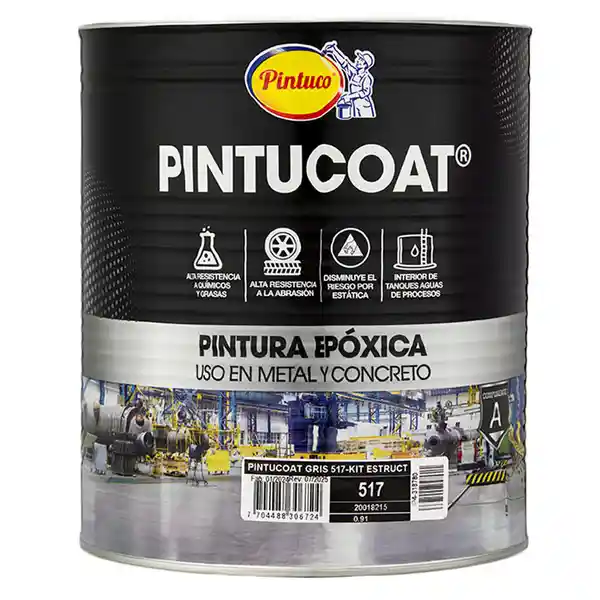 Pintuco Pintura Epóxica Gris + Catalizador