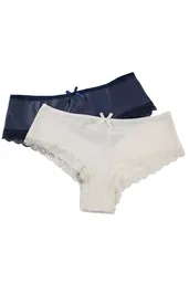 Lili Pink Pack Panty Blanco Azul Oscuro Talla XL Ref.Ib401