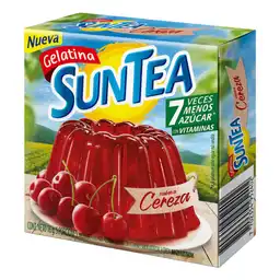 Suntea Mezcla en Polvo para Preparar Gelatina Sabor Cereza