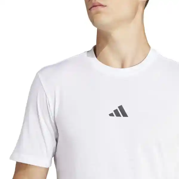 Adidas Camiseta Wo Logo Tee Hombre Blanco L IT2125