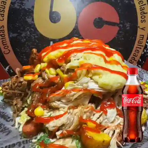Combo Salchipapa Callejera + Coca Cola Original 400 ml
