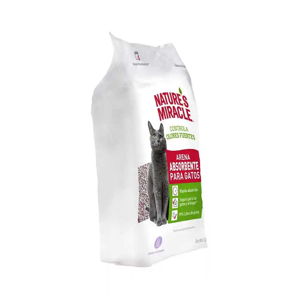 Nature's Miracle Arena Para Gato Absorbente Lavanda