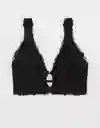 Top Bralette Aerie Negro Talla Large American Eagle