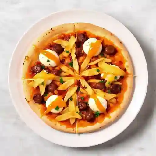 Pizza Sonriso (Salchipapa)