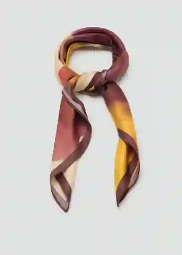Pañuelo Marcela Amarillo Talla 99 Mujer Mango