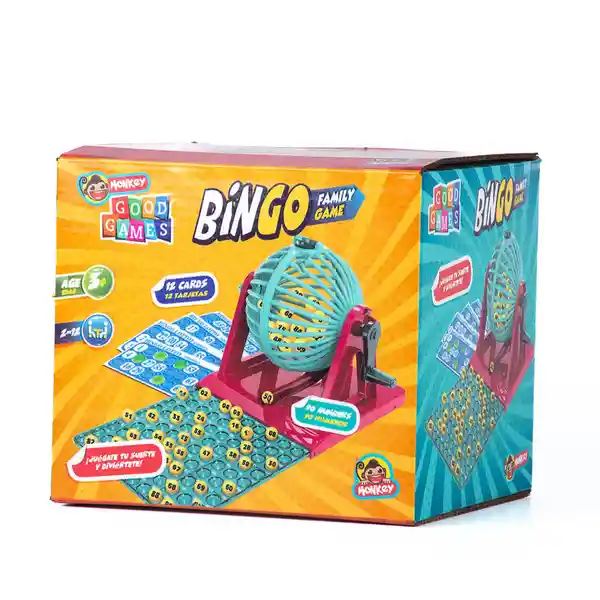 Monkey Juego de Mesa Bingo Con Tarjeta y Números