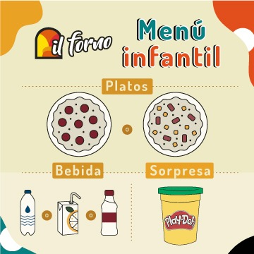 Menú Infantil | Pizzas