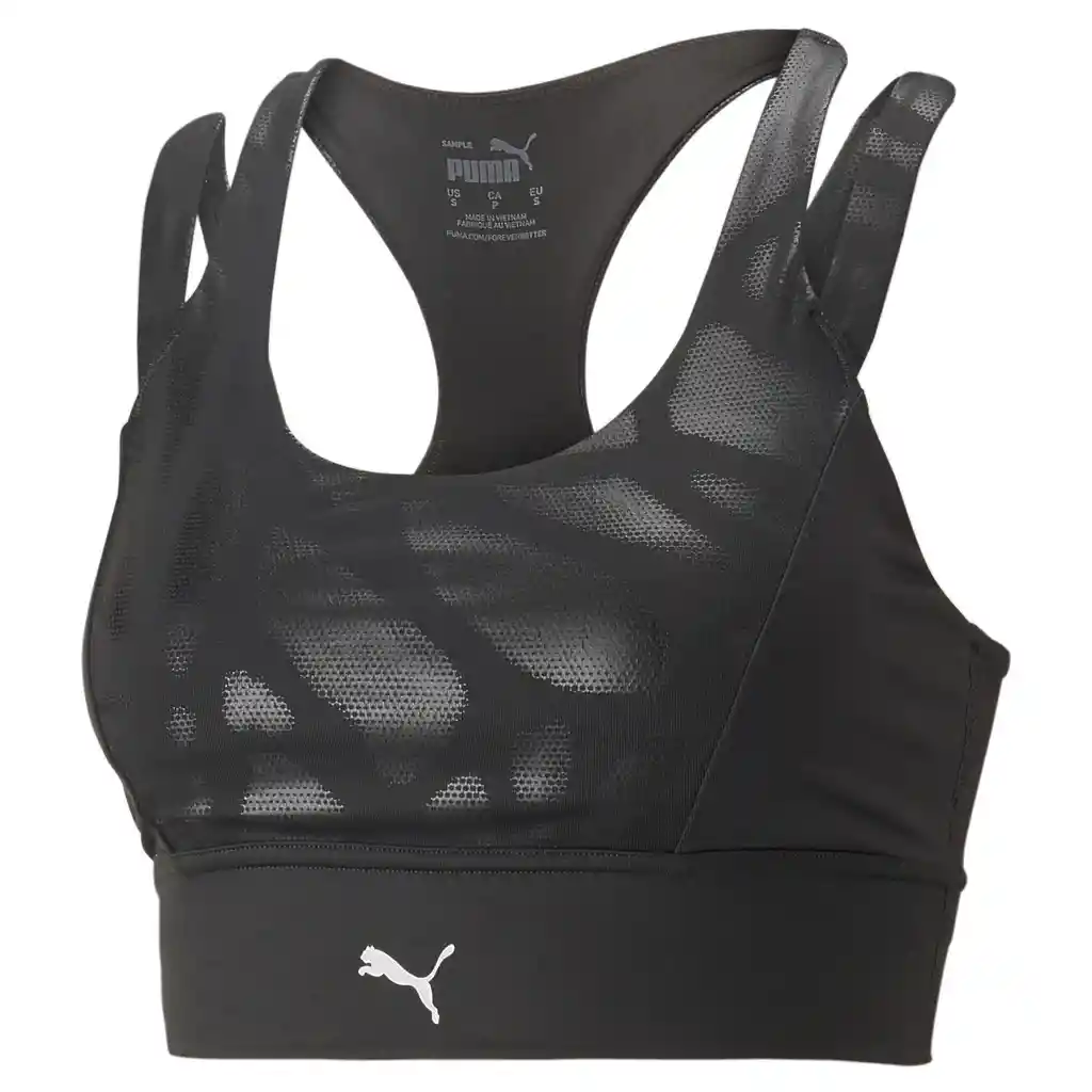 Puma Crop Concept Mid Impact Bra W Mujer Negro S