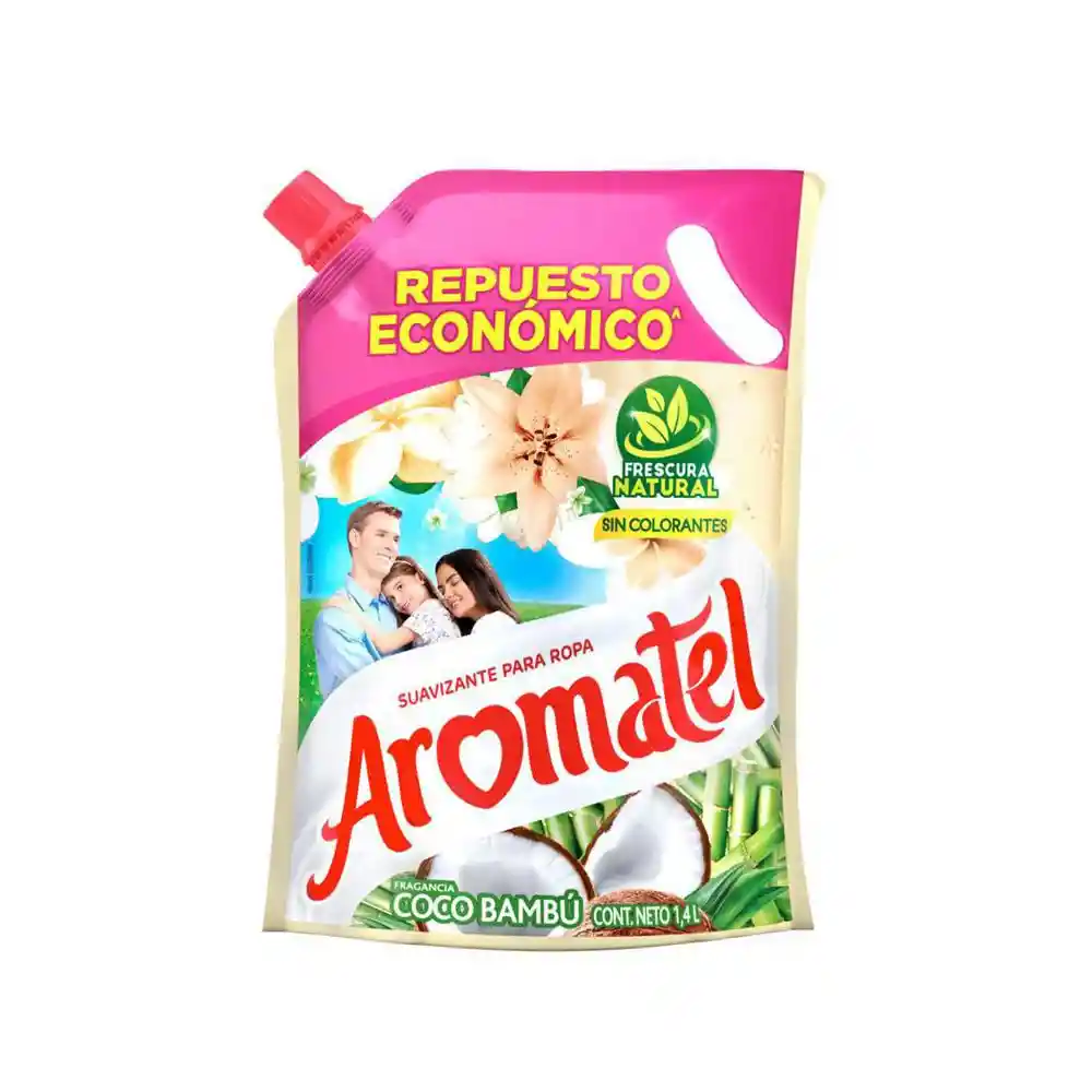 Aromatel Suavizante para Ropa Fragancia Coco Bambú