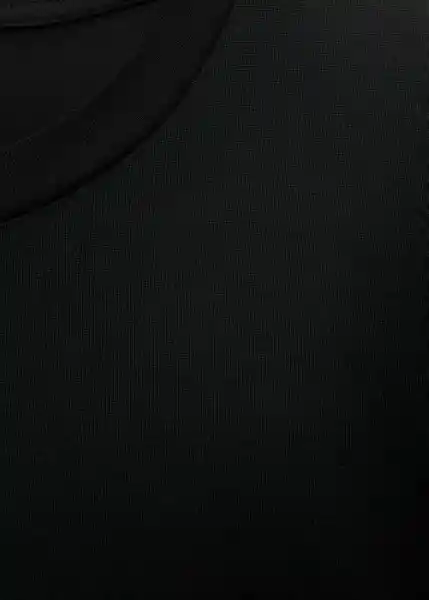 Camiseta Bellow Negro Talla S Hombre Mango