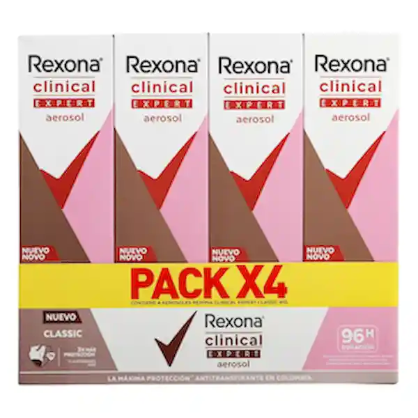 Rexona Antitranspirante Clinical Expert en Aerosol