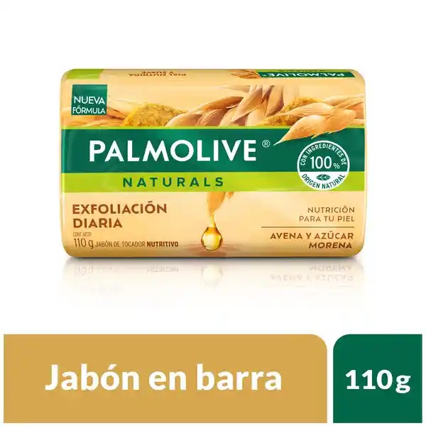 Jabón Palmolive Avena y Azúcar Morena Barra 110 g